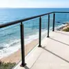 Slot para Cartão de Vidro Coluna Guarda-Corpo de Escada Varanda Processamento Personalizado Aço Inoxidável Anti-Ferrugem Resistente à Corrosão Exterior Villa