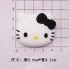 KT cabeza de gato accesorios de goma suave PVC zapatos con agujeros DIY funda para teléfono móvil caja de almacenamiento para tazas bolsa decoración de parche para refrigerador