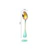 Cuchara para condimentos de acero inoxidable 304 cuchara de café linda cuchara para mezclar para el hogar pequeña cuchara de sal de cocina cuchara para yogur venta al por mayor