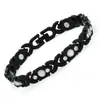 Bestseller transfronteiriço moda europeia e americana pulseira magnética completa removível cruzada liga ecológica com diamantes pulseira feminina ajustável