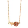 Collar de Baloncesto Amor Transfronterizo de Amazon Estilo Deportivo Cadena para Clavícula de Voleibol Béisbol Colgante de Amistad de Moda Joyería