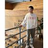 Camiseta Retro Estilo Americano para Hombre Estilo Coreano a la Moda Holgada Versátil Cuello Redondo Verano Ins Casual Estilo Hong Kong Guapo Top de Media Manga