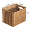 Cesta de Almacenamiento para Revistas de Estudio en Casa Estilo Japonés Caligrafía y Pintura Estante de Almacenamiento para Vino Tinto Estilo Europeo Cesta Tejida para Snacks y Comestibles Cesta para Ropa Sucia
