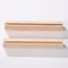 Estante de Drenaje de Madera Maciza con Asa Accesorios de Cocina para el Hogar Marco de Almacenamiento de Palos de Madera Ranurados Mango Redondo de Madera Palo de Agarre Manual de Madera