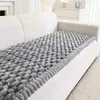 Cojín de Sofá de Felpa Estilo Crema Nuevo 2026 Cojín de Asiento Engrosado Antideslizante Universal para Otoño e Invierno Cubierta de Sofá