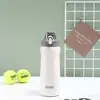 Taza de vacío creativa de acero inoxidable 316, hervidor portátil para deportes al aire libre, gran capacidad, taza con pajita de vacío abatible
