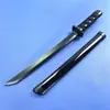 Espada de bambú de madera, katana, juego de tres piezas de espada de orquídea flor, arma de utilería para cosplay, regalo, espada de madera sin afilar
