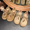 Tênis Canguru Retro Versátil da Moda com Aumento de Altura para Mulheres Baixinhas, Novo Modelo 2025 com Solado Grosso e Cobertura Total Estilo Birkenstock, Tendência Ins para Mulheres