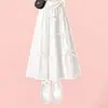 Conjunto de Dos Piezas para Niñas Estilo Academia de Verano 2026 Dulce Fresco Moda Top de un Hombro Manga Corta con Falda