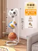 Almacenamiento de pelotas estante de almacenamiento de baloncesto para el hogar plegable estante de almacenamiento de equipamiento deportivo de fútbol organizador multicapa para interiores