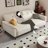 Sofá plegable de piel para apartamentos pequeños y casas de alquiler, adecuado para sentarse y acostarse, asiento individual o doble, sofá de piel resistente a los arañazos de gato
