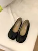 Meias Pantufas Fechadas Estilo Retrô para Mulheres, Novo Estilo Primavera e Verão, Mules Planos Macios, Para Calçar Facilmente