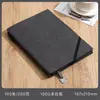 Cuaderno de Piel de Oveja Retro A5B5 con Correa, Cuaderno de Piel Suave, Cuaderno de Reuniones de Negocios de Gama Alta, Se Puede Imprimir con Logo