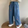 Pantalones Vaqueros para Niñas Primavera y Otoño 2026 Nueva Moda Pantalones Rectos a la Moda para Niñas y Niños Pequeños, Pantalones de Abrigo de Otoño para Niños