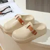 Explosões Transfronteiriças Birkenth Sapatos Verão Feminino Sola Grossa de EVA Slip-on Antiderrapante Impermeável Sandálias e Chinelos Baotou para Comércio Exterior