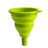 Funil Telescópico Mini Dobrável Criativo Utensílios de Cozinha Funil de Borracha Macia Dispenser de Líquidos Doméstico Funil de Óleo Pote de Óleo Vazamento