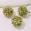 Flor Artificial Multicapa Flor de Crisantemo Bola Pequeña Cabeza de Flor Tocado para el Hogar Accesorios DIY Decoración de Boda Fiesta Flor Boda Flor de Seda