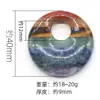 Cristal Natural Amatista Jade Piedra Colorida Gema Natural Empalme Artesanía Colgante Adornos Suministro Transfronterizo