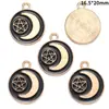 Accesorios para Joyería de Aleación con Goteo de Aceite DIY Colgantes de Mariposa Oscura Murciélago Pendientes Pendientes Pulsera Colgante W508