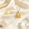 Pingente de colar de aço inoxidável com combinação de múltiplas letras transfronteiriço nicho corrente de clavícula joia simples