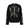 Ropa para Hombre Magic Bear 2026 Otoño Nueva Tendencia Estilo Americano Estilo Motociclista Camiseta Sudadera Oscura Gótica Calavera Esqueleto