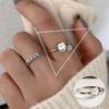 Anillo Abierto Vintage de Múltiples Capas Estilo Coreano para Mujer, Nuevo Popular Moda Celebridad de Internet Estilo Minimalista Único Sencillo Anillo para Dedo Índice Tendencia
