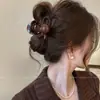 Pasador de Pelo de Dibujos Animados Coreanos Lindo con Lazo para Mujeres en la Parte Trasera de la Cabeza, Tamaño Grande, Gama Alta, Versátil Pasador Accesorio para el Cabello