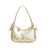 Bolsa de Mão Estilosa com Bolinhas e Borboleta Fofa Mini Bolsa Acessório Combinando para Meninas Nova Bolsa Infantil Transfronteiriça