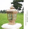 Lámpara de columna para exteriores, flor de flecha, valla, poste de puerta, columna, lámpara de pared de patio, impermeable para exteriores, lámpara de jardín de villa de jardín europea