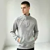 Nueva sudadera con cremallera de forro polar casual para hombre de Amazon, jersey para hombre, chaqueta deportiva holgada con cuello alto