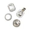 Clips Desmontables para Zapatos de Acero Inoxidable, Resistentes al Desgaste, a la Corrosión, Dijes Elásticos para Zapatos, Hebilla Ajustable, Accesorios para Zapatos de Mujer, Clips de Botón