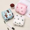 Bolsa de Armazenamento de Absorvente Higiênico de Desenho Animado, Bolsa Menstrual Portátil de Grande Capacidade, Armazenamento e Organização de Absorventes Higiênicos para Estudantes