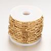 Electrochapado al Vacío Acero Inoxidable Oro 18K Soldadura de Junta Embutida Cadena Larga Forma O Hendidura Cadena Larga Cadena para Joyería DIY