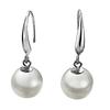 Aretes de Plata Esterlina 925 al por Mayor Aretes de Perla Blanca Aretes de Plata Esterlina Joyería