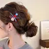 Clip de flequillo floral de alta gama francesa para mujer, moda, estampado de leopardo, clip único para el pelo, nuevo 2026, dulce, fresco, clip recto, accesorios para el cabello