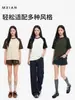 Camiseta pesada de fábrica para mujer, diseño raglán color block de verano, manga corta, holgada, transpirable, versátil camisa de media manga