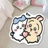 Alfombra Linda de Expresión de Dibujos Animados para Dormitorio, Junto a la Cama, Alfombra Linda, Cachemira Engrosada, Felpudo, Alfombra para Piso de Sofá de Sala de Estar
