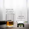 Taza de Feria Transparente de Doble Capa, Taza de Feria Aislada Grande y Pequeña, Juego de Té Kung Fu, Colador de Té con Filtro, Divisor de Té