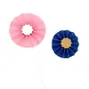 Decoración de pastel de cumpleaños de girasol tarjeta-insertar abanico redondo enchufe molinillo pequeño fresco bandera-insertar fiesta de horneado mesa de postres