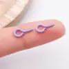 Uñas Ojo de Oveja Pintadas de Metal, Uñas Cuerno de Oveja Pintadas con Spray de Colores, Tornillos de Colores, Piezas de Accesorios para Manualidades, Colgantes para Llaveros