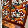 Bl373 Decoración de Ventana de Halloween Transfronteriza Cabeza de Calabaza Fantasma Calavera Pvc Sin Pegamento Decoración Festiva Adhesivo para Vidrio
