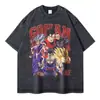 Camisetas Vegeta Lavado Vintage Anime Dragon Ball Camiseta Ove