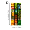 Pegatinas de Vidrio Electroestático Escarchado Artístico de Color Estilo Europeo, Pegatinas de Ventana Coloridas para Embellecimiento de Ventanas de Baño, Dormitorio y Sala de Estar