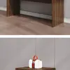 Quarto padrão de hotel, conjunto completo de rack para TV, projetado para quartos de hóspedes, rack de TV simples, adequado para apartamentos e pousadas, mesa retangular longa