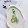 Nuevo Llavero Colgante Estrella de Cinco Puntas con Pintura Degradada Accesorios de Estrella Color Caramelo Colgante para Bolso Funda de Auriculares Encanto para Teléfono