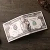 Cartera para Hombre Creativa Corta Estampado de Patrón Países EE. UU. y Europa Patrón de Dinero Cartera Bolsa para Tarjetas Neutra en stock