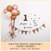 Decoração de aniversário balão de ar quente estilo ins coreano parede de fundo para fotos de bebê de um ano decoração de 100 dias e lua cheia para crianças