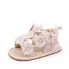 Sandalias Nuevas Primavera y Verano Zapatos para Bebé Niña Flor Pequeña Transpirables Zapatos para Bebé Interior Suela de Goma Antideslizante Zapatos para Niños Pequeños