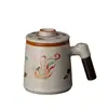 Taza de Oficina Kiln Ru Separación de Agua y Té Taza de Té de Gran Capacidad con Tapa Filtro Cerámica Gongfu Set de Té Taza para Preparar Té en la Oficina