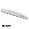 Tira de Lijado Doble Cara de Media Luna de Gama Alta Transfronteriza, Resistente al Desgaste, Afilada y que no se Desprende, Tira de Pulido para Manicura con Núcleo Blanco de Eva